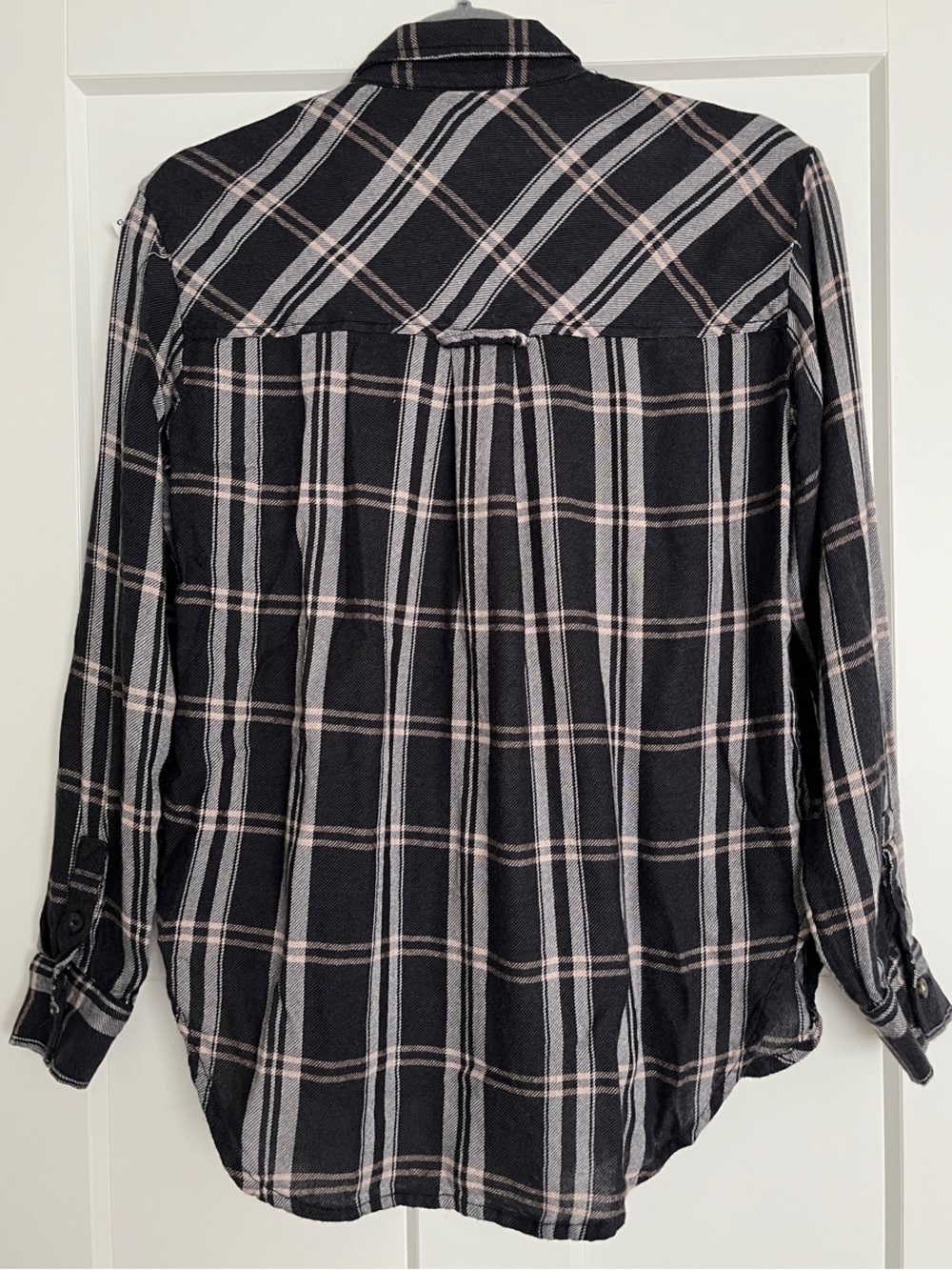 Anthropologie Pilcro Oversized Tuxedo Button Down Shirt - Size XXS - EUC - Picture 8 of 14